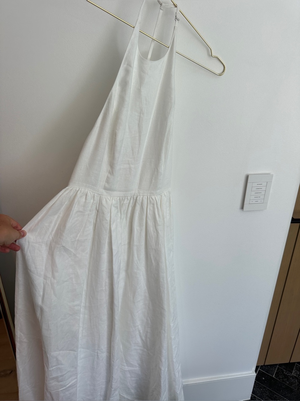 Reformation Percy Dress White